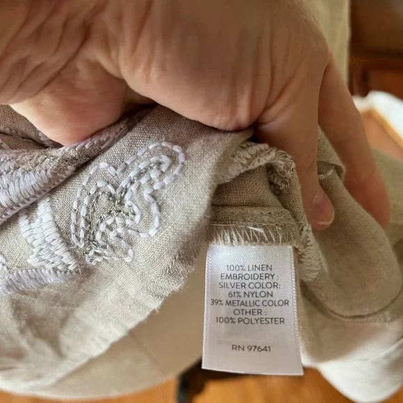 J Jill Love Linen collection with beautiful embroidery - Picture 5 of 5